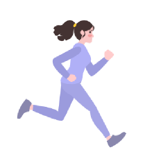 短跑插画
